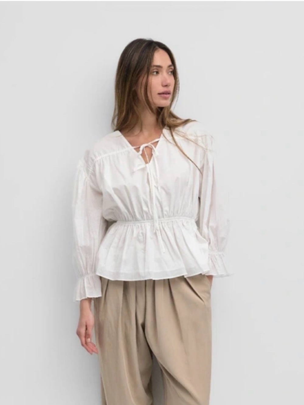 Mod Ref Selina Top in White